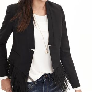 Banana Republic Fringe Blazer